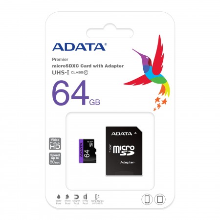 ADATA Micro SDHC Memory Card 64GB Class10 - additional image