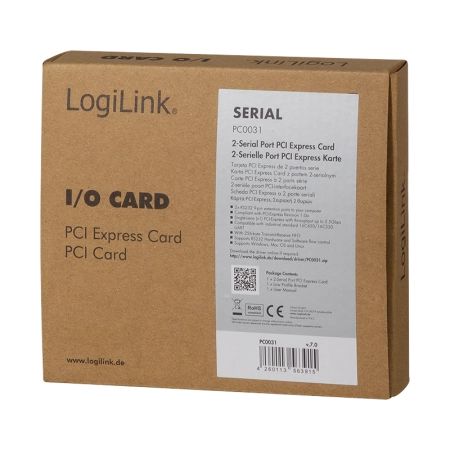 LogiLink PCI xpress Card 2x Serial PC0031 - additional image