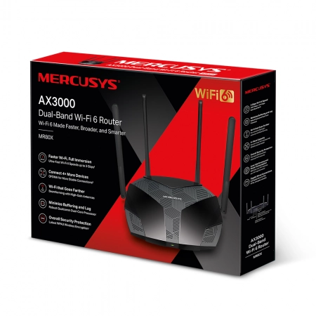 Mercusys MR80X AX3000 Wireless Dual Band Gigabit Router - additional image