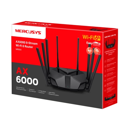 Mercusys MR90X AX6000 WiFi 6 Router 8- Stream - additional image