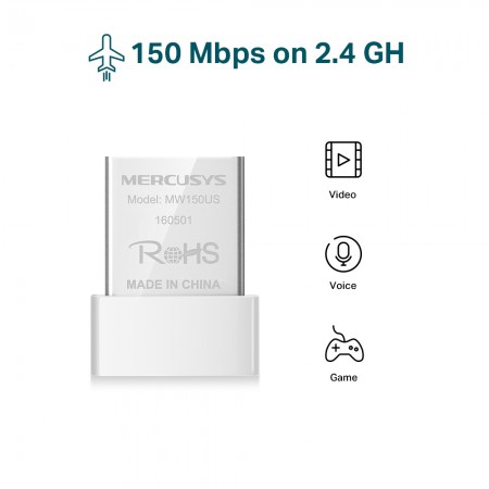 Mercusys MW150US N150 Wireless Nano USB Adapter - additional image