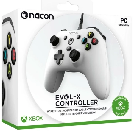 Nacon Evol-X Wired Controller for Xbox One / Xbox Series / PC- White - additional image