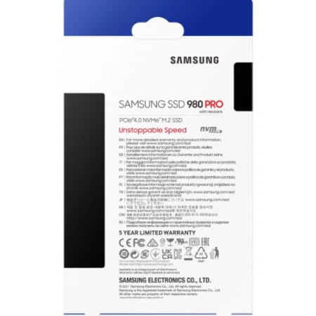 Samsung SSD 2TB 980 Pro Evo M.2 NVMe Heatsink PCI-E 4.0 - additional image