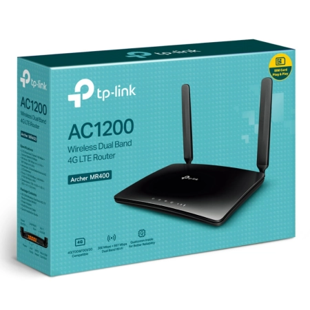 TP-Link Archer MR400 AC1200 4G LTE Wireles Dual Band Router - additional image