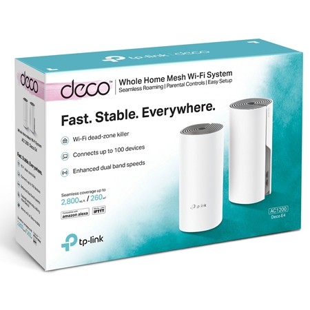 TP-Link Deco E4 (2-PACK) AC1200 Whole Home Mesh Wi-Fi System - additional image