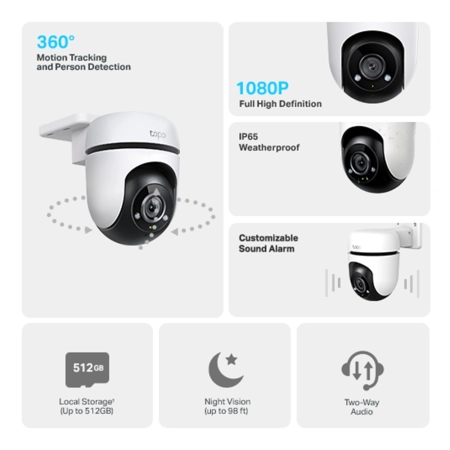 TP-Link Outdoor Pan/Tilt Wi-Fi Camera Tapo C500 - additional image