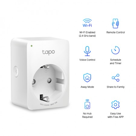 TP-Link Tapo P100 (2-PACK) Mini Smart Wi-Fi Socket - additional image