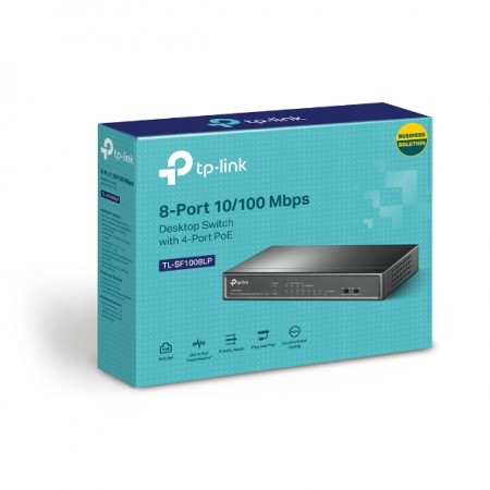 TP-Link TL-SF1008LP Switch 8-Port 10/100Mbps with 4-Port PoE - additional image