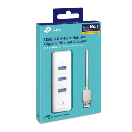 TP-Link UE330 USB 3.0 HUB 3 Ports + RJ45 Ethernet Port - additional image