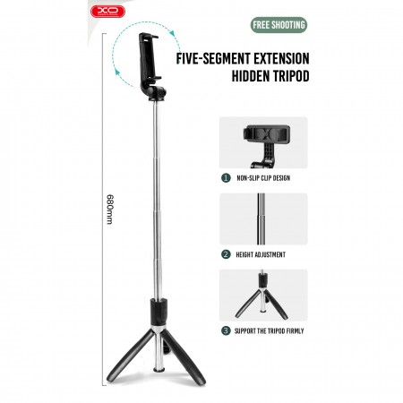 XO Bluetooth Tripod/Selfiestick SS08 with remote - additional image