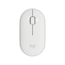 Logitech Miš M350 Pebble Silent Wireless White