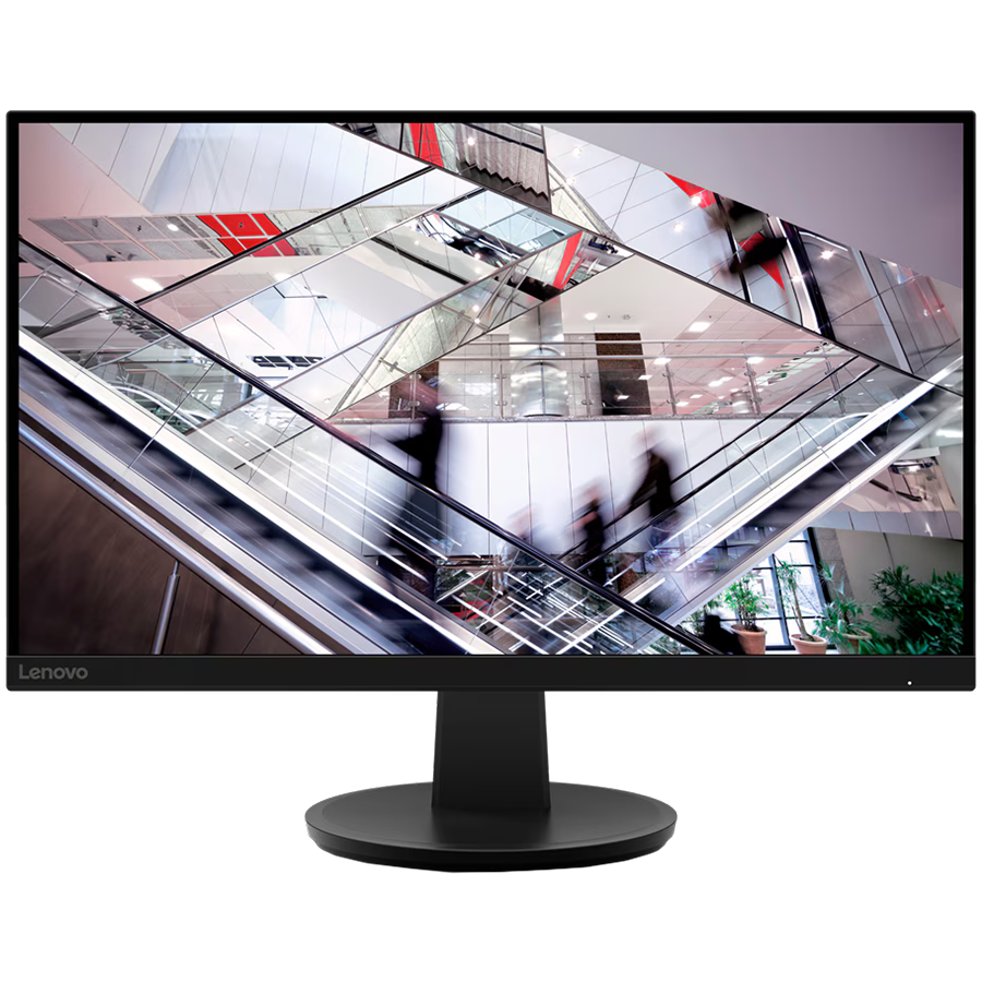 Lenovo N27q Monitor 27" IPS, 16:9, 2560 x 1440 (QHD), 100 Hz, 4 ms, 300 cd/m², 1000:1, 2x HDMI 2.1, DisplayPort 1.4, 99% sRGB, 90% DCI-P3, TÜV Rheinland Flicker-free & Low Blue Light, tilt adjustment, black, VESA mount, 3-year warranty