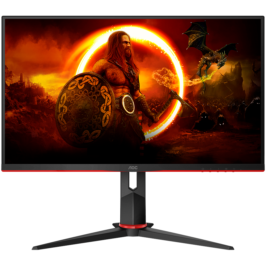 AOC Monitor LED Q27G2S 27” QHD IPS Gaming 2560x1440 155Hz, 1000:1, 1ms (MPRT), HDMI, DP, Full Ergo, Black & Red, HDR Mode, G-sync Compatible certified , 3y