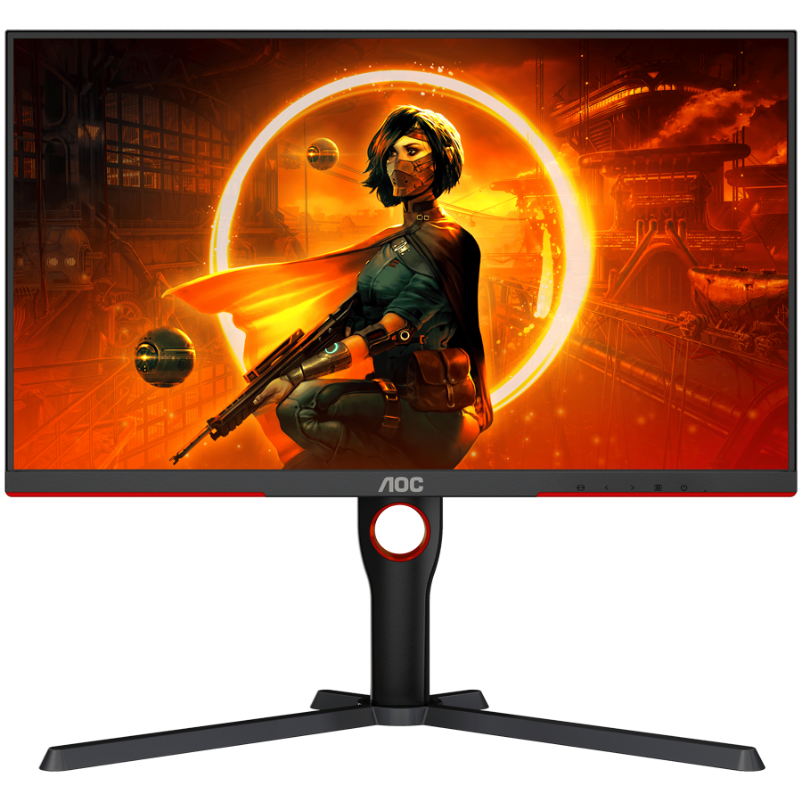 AOC Monitor Gaming Q27G3XMN Mini LED  27” VA, 16:9, 2560x1440, 180Hz, 1ms, 1000 cd/m2, 4000:1, Audio,2x HDMI, DP, Full Ergonomic, 3-sided frameless, Adaptive Sync, Black-Red, VESA 3y