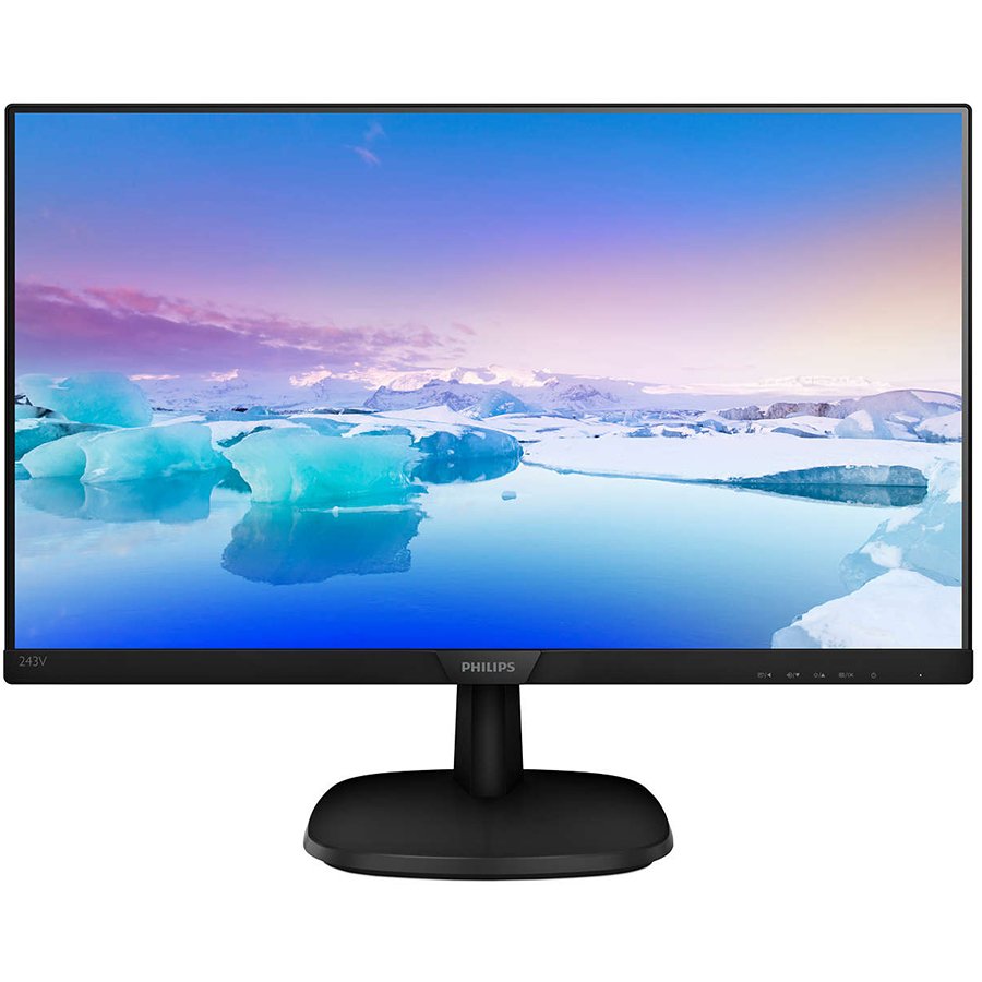 Monitor 23.8" Philips 243V7QSB/00(01) Black IPS, 16:9, 1920x1080, 8ms, 250 cd/m2, 1000:1, D-Sub, DVI, vesa