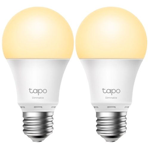 TP-Link Tapo L510E Smart Wi-Fi Light Bulb, Dimmable, E27 base, 2700K, 220V, 50/60 Hz, 60W Equivalent, Energy Class A+, 2.4GHz, 802.11b/g/n, Tapo APP, Works with Alexa and Google Assistant, Timer and Schedule settings, 2pack