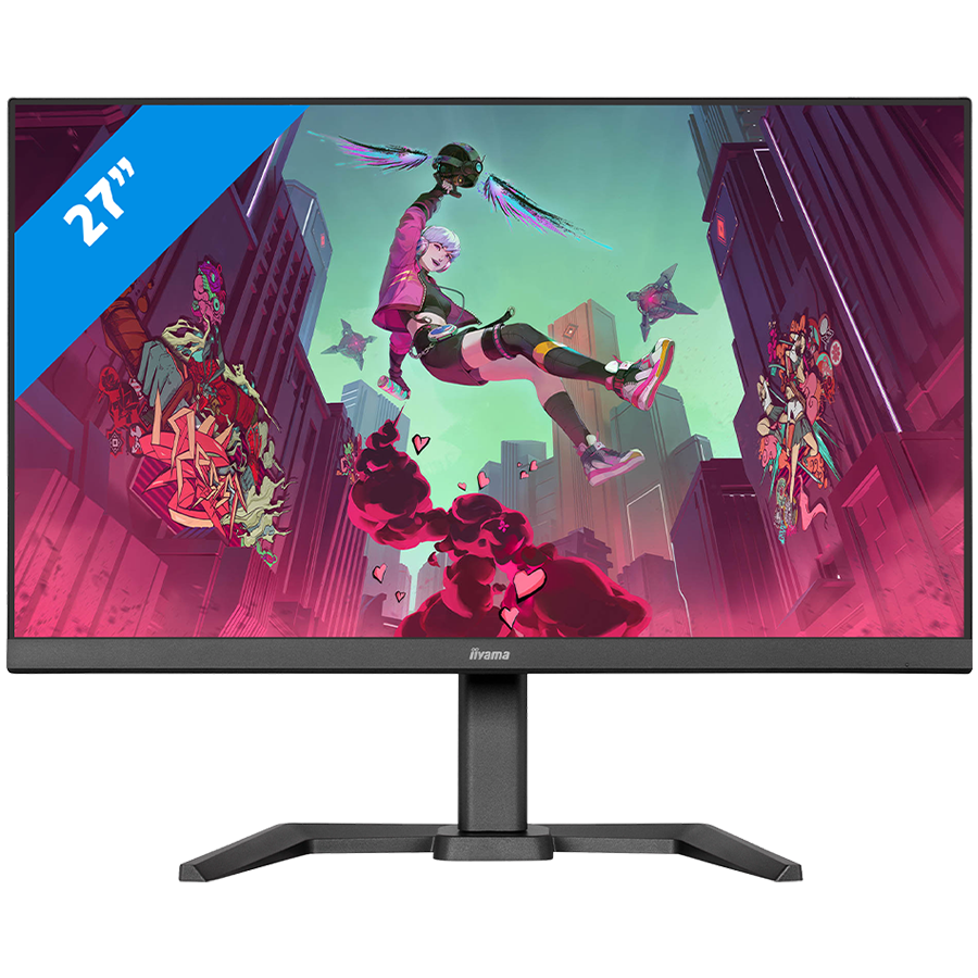 IIYAMA Monitor LED GB2770HSU-B6 27" Fast IPS 1920 x 1080 @180Hz  300 cd/m² 0.2ms HDCP HDMI DP 4xUSB 3.2 Speakers	2 x 2W swivel, tilt, pivot (rotation both sides)