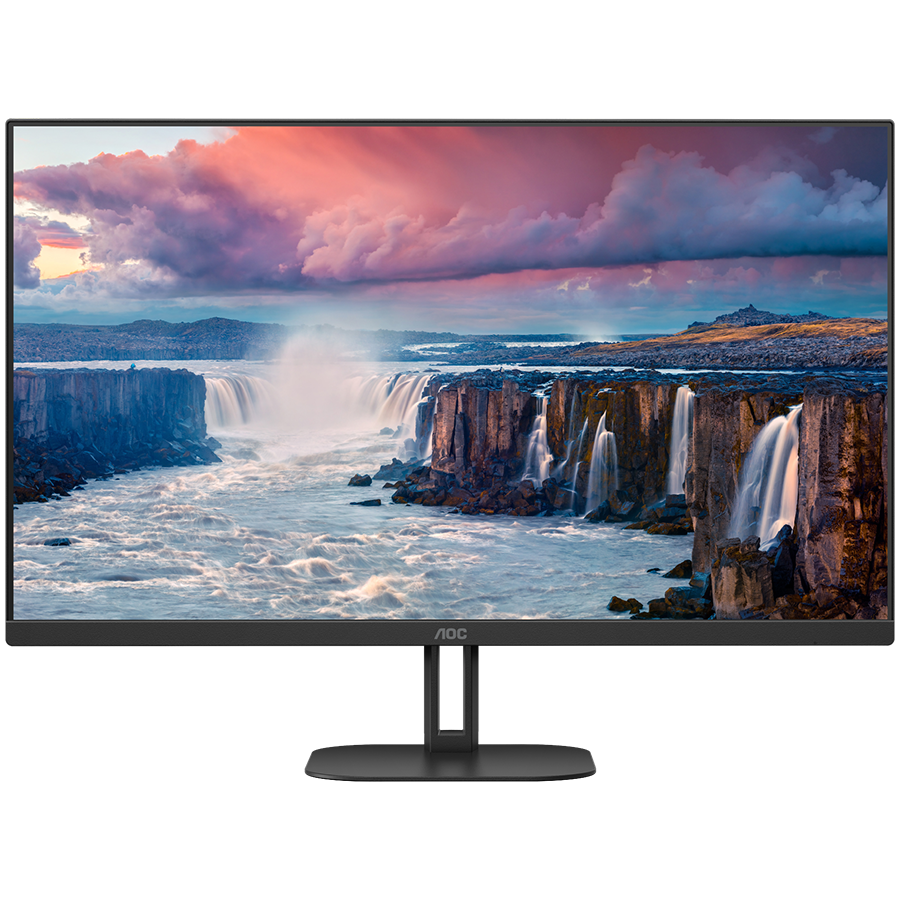 AOC Monitor LED 27V5CE Sleek home office idea 27" IPS USB-C 3.2 x 1 (DP alt mode, upstream, power delivery up to 65 W)