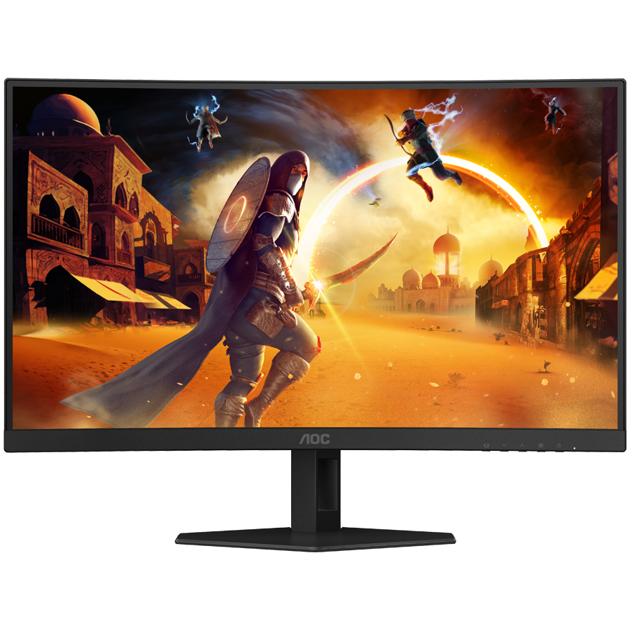 AOC Monitor Gaming C27G4ZXE Curved 27" FAST VA, 16:9, 1920x1080, 280Hz, 0.3ms, 300 cd/m2, 4000:1, 2xHDMI, DP, Adaptive Sync, Tilt, Black-Red, VESA 3y