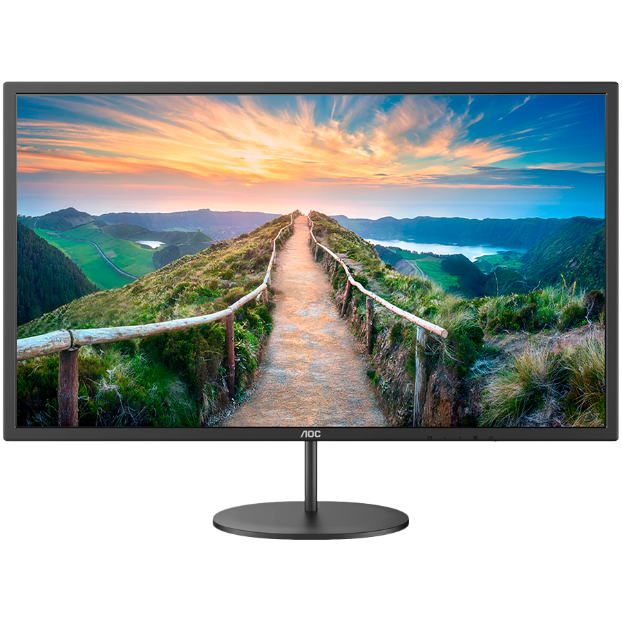 AOC Monitor Q32V4 31.5" LED, 2560x1440 (QHD), Antiglare, 75Hz, 1000:1, 4ms, IPS, HDMI, DisplayPort, Tilt Adjustment, Speakers 2 W x 2, Low Blue Light, 3-year warranty