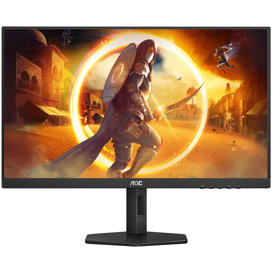 AOC Monitor Gaming 27G4X 27" IPS, 16:9, 1920x1080 3H, 180Hz, 0.5ms, 300 cd/m2, 1000:1, USB Hub 3.2, HDMI, DP, 3G-SYNC Compatible + Adaptive Sync, 2 W x 2, Full Ergonomic, Black-Red, VESA 3y