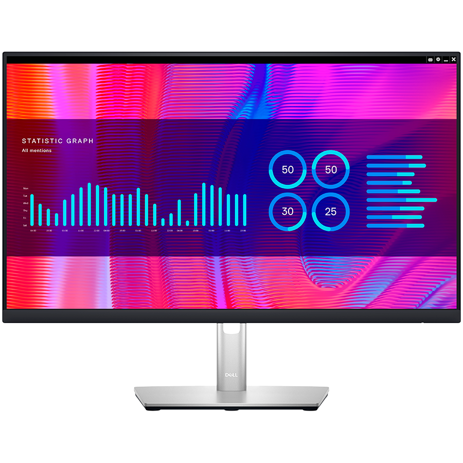 Monitor DELL Professional P2423D 24in, 2560x1440, QHD, IPS, Antiglare, 16:9, 1000:1, 8ms/5ms, 178/178, DP, HDMI, 5x USB 3.2, Tilt, Swivel, Pivot, Height Adjust, 3Y