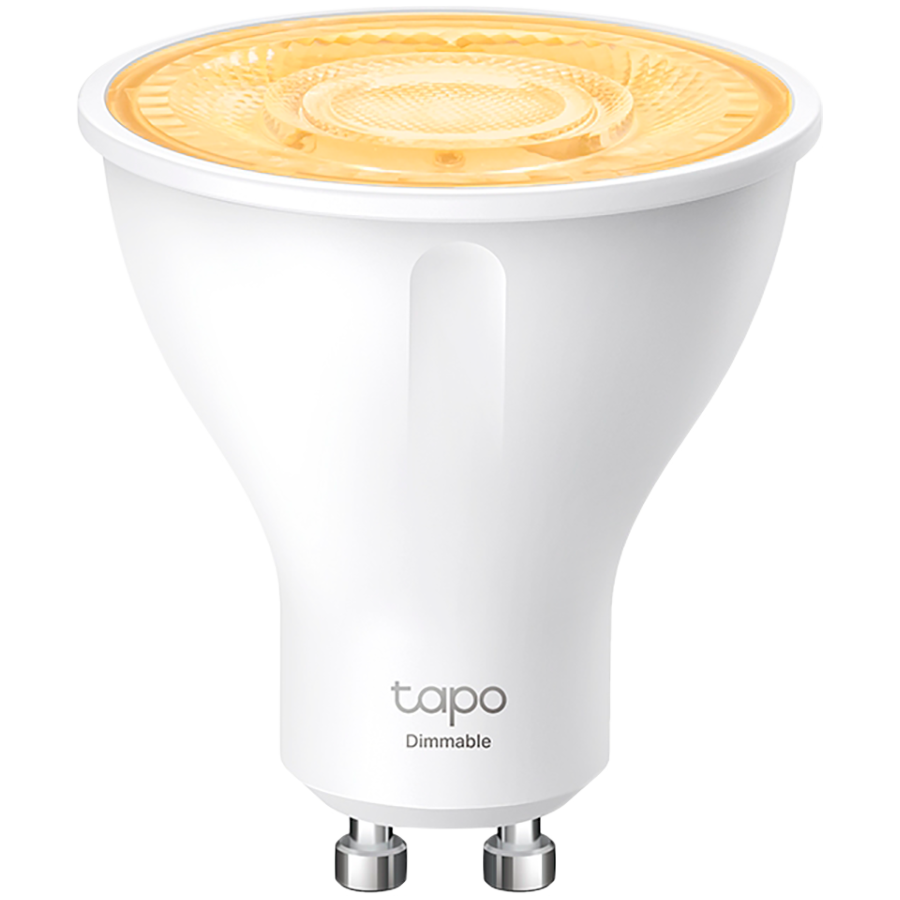 TP-Link Tapo L610 Smart Wi-Fi Spotlight, Dimmable, 2.4 GHz,  GU10 Base, 220–240 V, 50/60 Hz, 350 lm, 2.9 W, 2,700 K, Beam Angle 40° , 3 kWh / 1000h, lifetime up to 15,000 hrs, Dimmable, No Hub required, Remote and Voice control, Energy monitoring