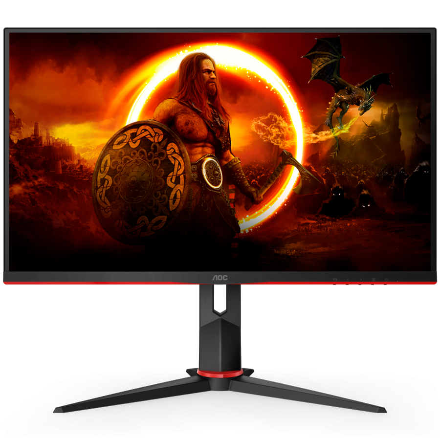 AOC Monitor Gaming C27G2E/BK 27” 165Hz VA 1920x1080, 350 cd/m² 3000:1 1 ms 2xHDMI VGA DisplayPort Speakers black/red