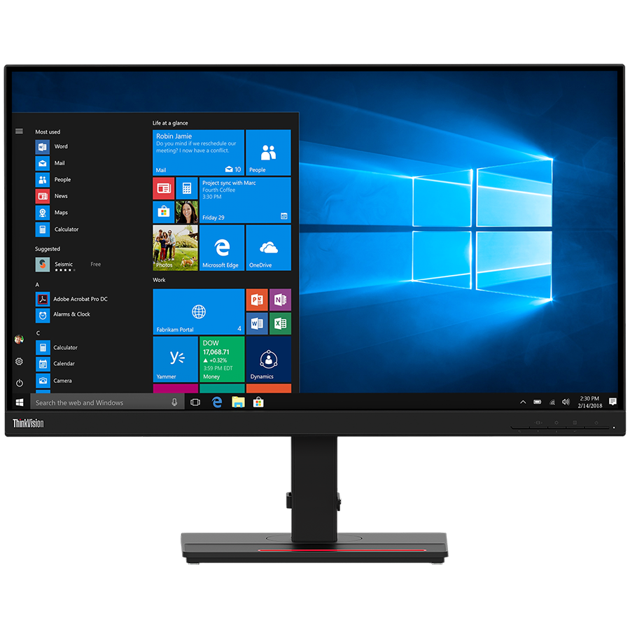 Lenovo Monitor ThinkVision T27q-20 27inch 2560x1440 350 cd/m² 16:9 4ms (extreme mode) 1000:1 HDMI DP USB HuB Full Ergonomic 3y