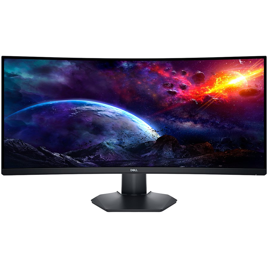 DELL Monitor LED Gaming S3422DWG, 34" WQHD 3440x1440 144Hz VA AG 21:9 Curved 99% sRGB, 400cd/m2, 3000:1, 178/178, 1ms (MPRT) / 2ms GtG, Flicker Free, 2xHDMI, 1xDP, USB Hub (4xUSB 3.2) Audio Jack, Free Sync, Height, Slant ,Tilt Adj