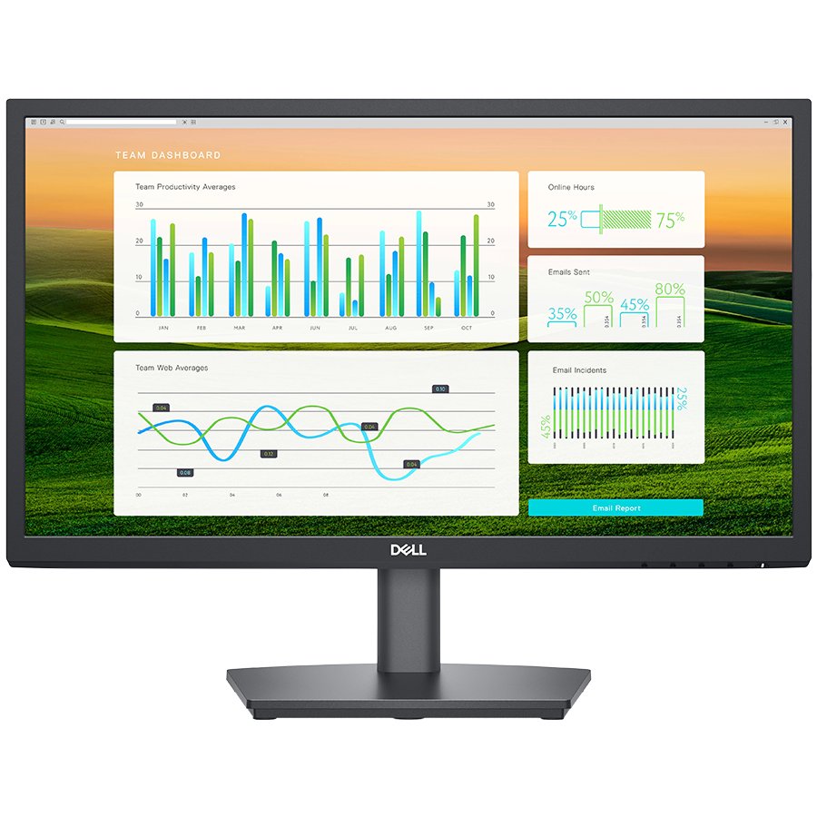 Dell Monitor E-series E2222HS 22", 1920x1080, FHD, VA Antiglare, 16:9, 3000:1, 250 cd/m2, 10ms/5ms, 178/178, DP, HDMI, VGA, Tilt, 3Yr