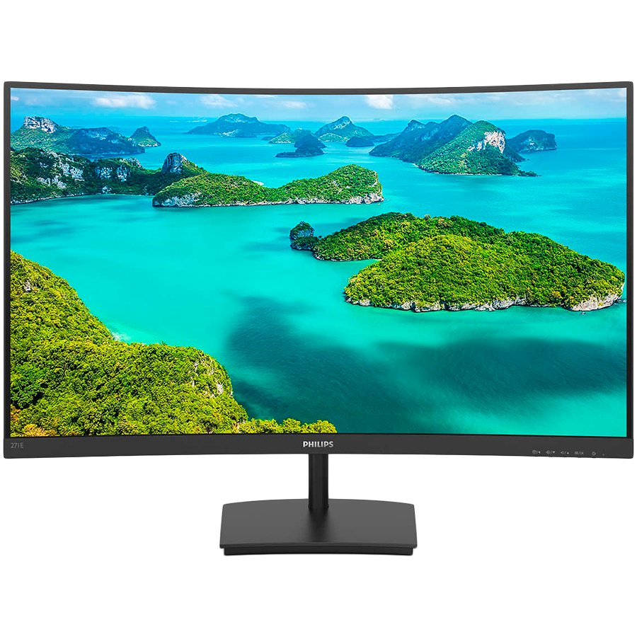 Monitor 27" Philips 271E1SCA/00(01) Black VA, 16:9, 1920x1080, 4ms, 250 cd/m2, 3000:1, D-Sub, HDMI, 3Wx2, vesa