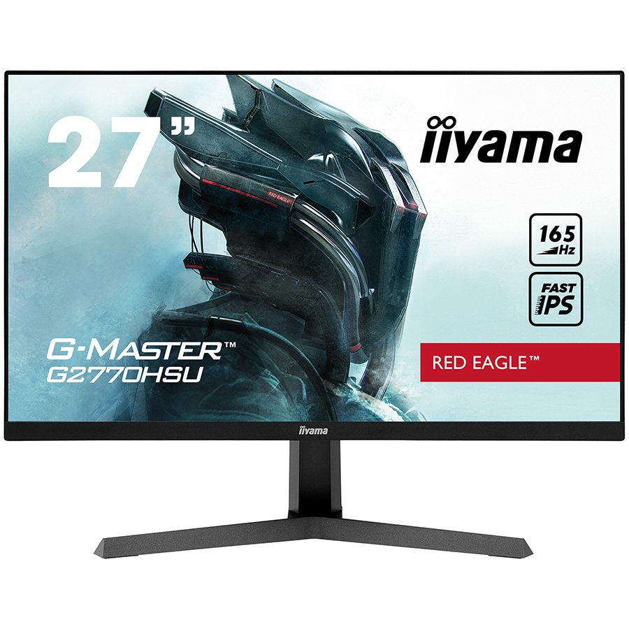 iiyama G-Master G2770HSU-B1 27" Fast (FLC) IPS LCD,165Hz, 0.8ms, FreeSync™ Premium, Full HD 1920x1080, 250 cd/m² Brightness, 1 x HDMI