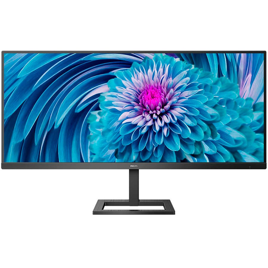 Monitor 34'' Philips 345E2AE/00 Black IPS, 21:9, 3440x1440, 4ms, 300 cd/m2, 1000:1, HDMI*2, DP, 3Wx2, vesa