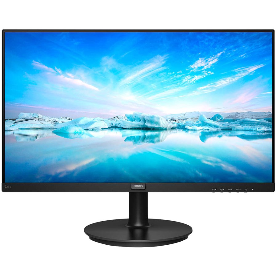 Monitor LED Philips 221V8/00 , V-line, 21.5" 1920x1080 at 75Hz, 16:9, VA, 4000:1, 4ms, 200nits, 178/178, Anti-glare, 3H, Black, Tilt, Bezel Less VESA, VGA, HDMI, 3 Years