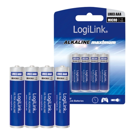 [33465] Logilink Baterije AAA Alkaline LR03 4KOM