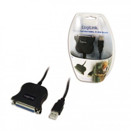 [5423] LogiLink USB to Parallel DB25 adapter cable UA0054A