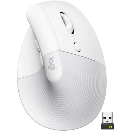 [35631] Logitech Miš Lift Right Vertical Wireless White