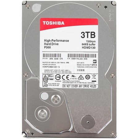 [23887] Toshiba 3TB SATA3 HDD P300