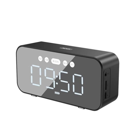 [34858] XO Bluetooth Mirror Clock Bluetooth Radio Speaker F41