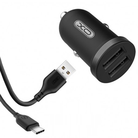 [26413] XO TZ08 Car charger + Micro USB Cable 1m