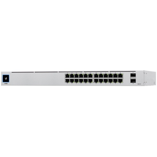 [USW-PRO-24-EU] UBIQUITI Pro 24; (24) GbE ports; (2) 10G SFP+ ports; DC power backup-ready; Layer 3 switching; Silent cooling.