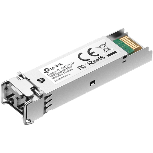 [SM311LM] TP-Link SM311LM Omada 1000Base-SX MMF Mini GBIC Module, Multi-mode MiniGBIC module, Supports Digital Diagnostic Monitoring (DDM), Compatible with Small Form Pluggable Multi-Source Agreement (SFP-MSA), Hot-Pluggable, 850nm, 550m