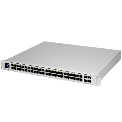 [USW-PRO-48-EU] Ubiquiti Layer 3 switch with (48) GbE RJ45 ports and (4) 10G SFP+ ports.