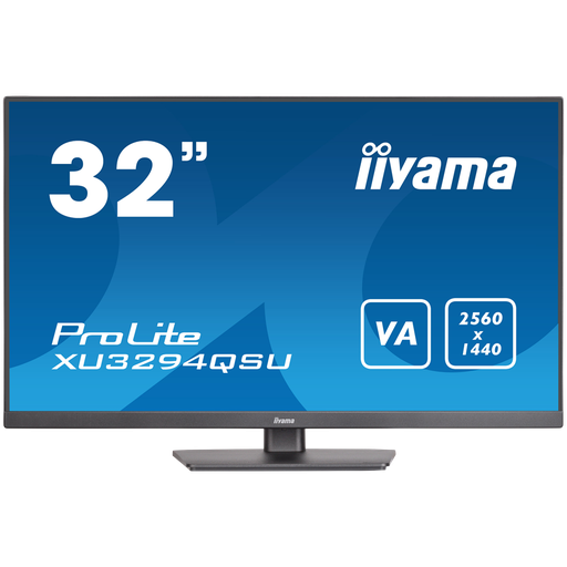 [XU3294QSU-B1] IIYAMA Monitor LED XU3294QSU-B1 32” WQHD monitor with VA panel 31.5" 2560 x 1440 @75Hz  250cd 3000:1 HDMI DP USB