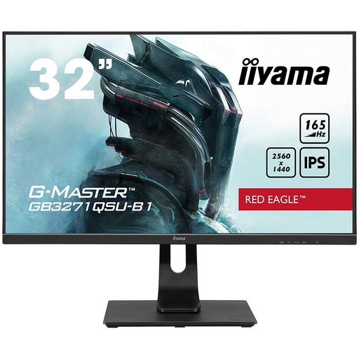 [GB3271QSU-B1] iiyama G-Master GB3271QSU-B1, 32" IPS display - WQHD resolution (2560 x 1440), Free Sync technology - Black Tuner, Blue Light - 1ms response time - 80M Advanced Contrast Ratio: 1 - 2x HDMI - 2x DisplayPort - 4, EAN: 4948570118168