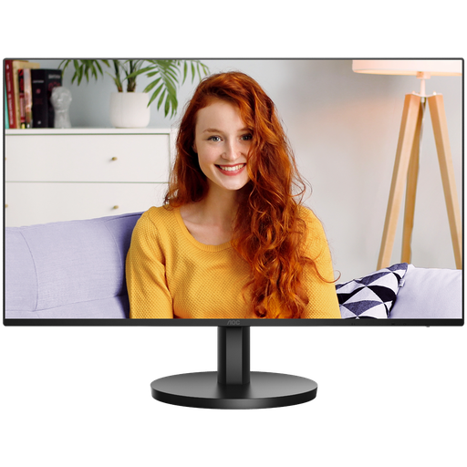 [27B3HA2] AOC Monitor 27B3HA2 27” IPS, 16:9, 1920x1080, 100Hz, 1ms, 250 cd/m2, 1300:1, VGA, HDMI, VESA, Ultra Narrow, Adaptive Sync, 2 W x 2, Black, VESA 3y