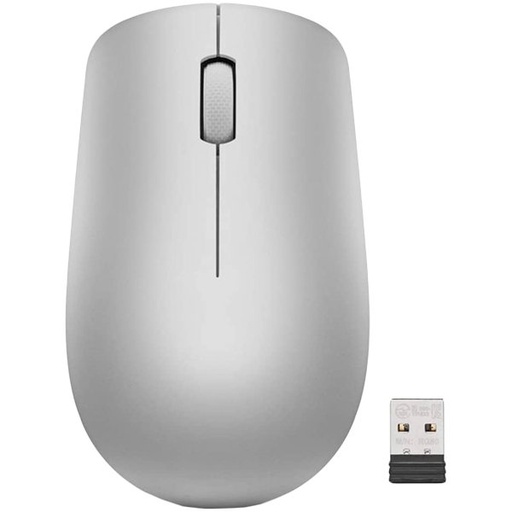 [GY50Z18984] Lenovo 530, 2.4 GHz Wireless Mouse, Optical1200 DPI,  3x Buttons, (Platinum Grey), 1Yr