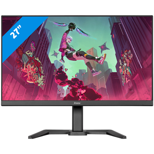 [GB2770HSU-B6] IIYAMA Monitor LED GB2770HSU-B6 27" Fast IPS 1920 x 1080 @180Hz  300 cd/m² 0.2ms HDCP HDMI DP 4xUSB 3.2 Speakers	2 x 2W swivel, tilt, pivot (rotation both sides)