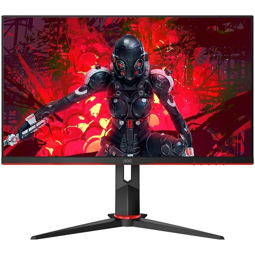 [C24G2U/BK] Monitor 23.6'' AOC C24G2U/BK Black-Red VA, 16:9, 1920x1080, 165Hz, 4ms, 250 cd/m2, 3000:1, D-Sub, HDMI*2, DP, USBhub, 2Wx2, vesa